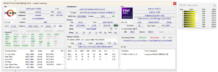 Ryzen 7 5700X Gaming PC | 16GB RAM 1TB NVMe SSD Arc A750 8GB